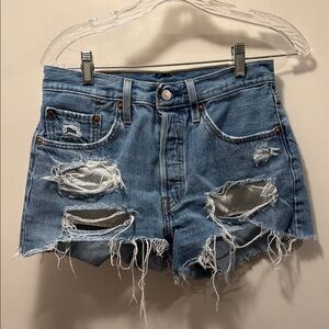 Women’s Levi’s Distressed Jean Shorts